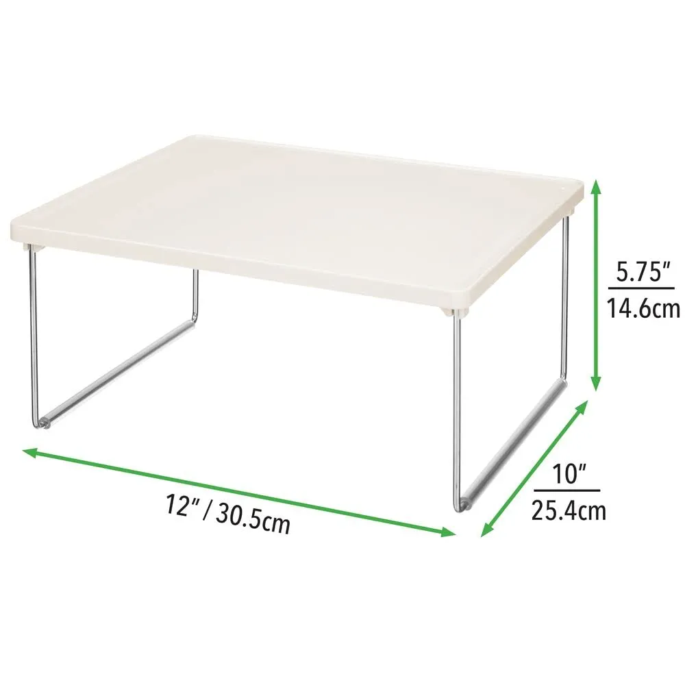 mDesign Schrankregal 2er-Set creme 2 Etagen