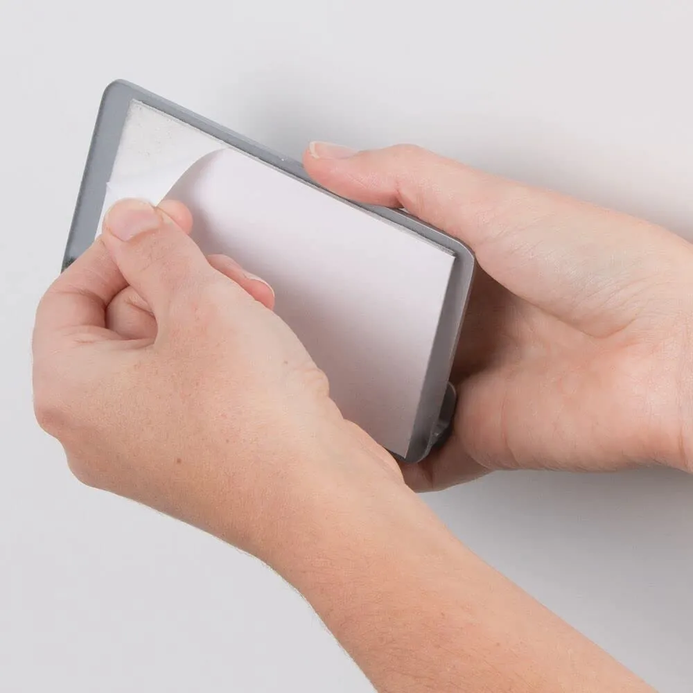 mDesign Küchenutensilien Halterung 2er-Set silber selbstklebend