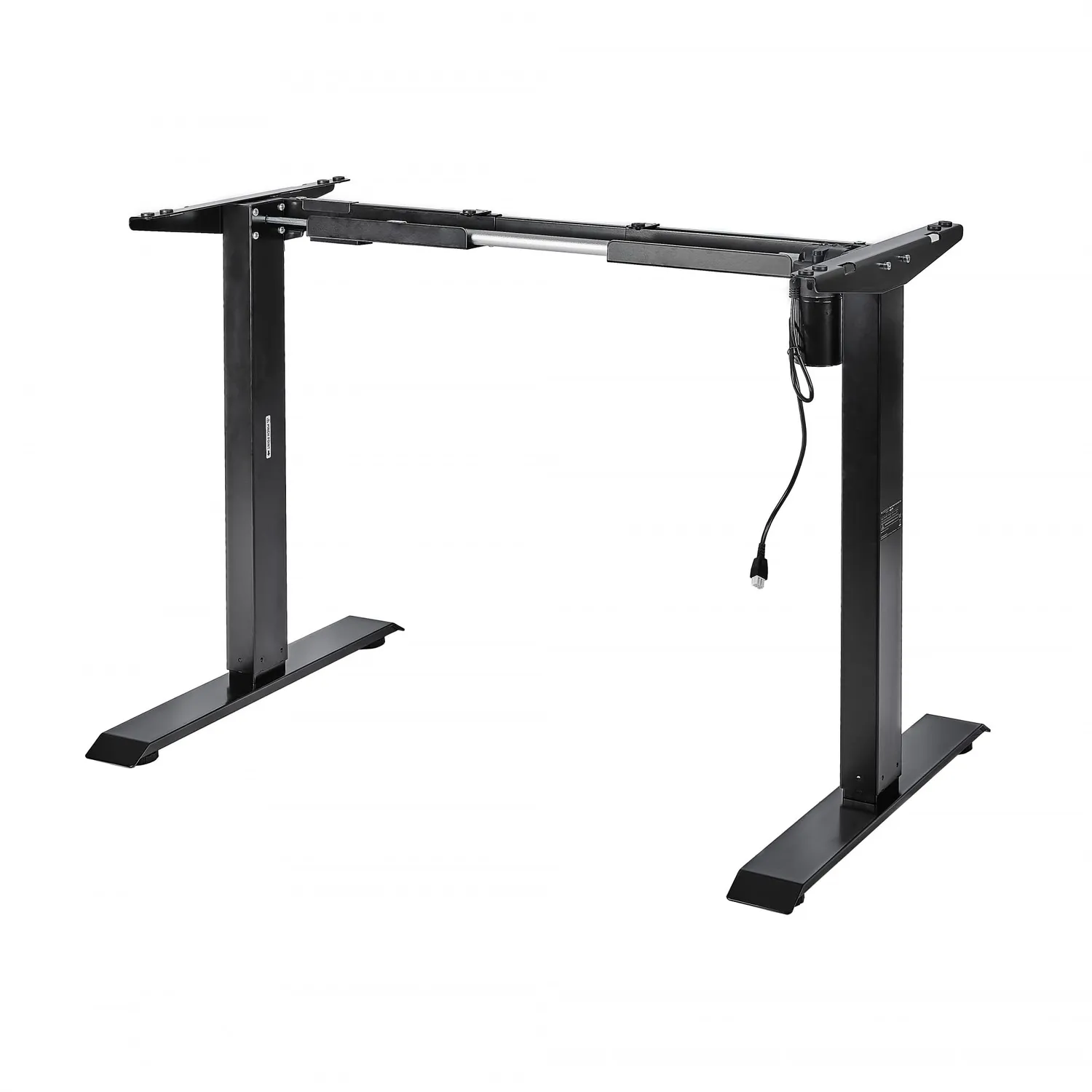 Iris Ohyama HADGTB Schreibtisch Schwarz Glas elektrisch 121cm