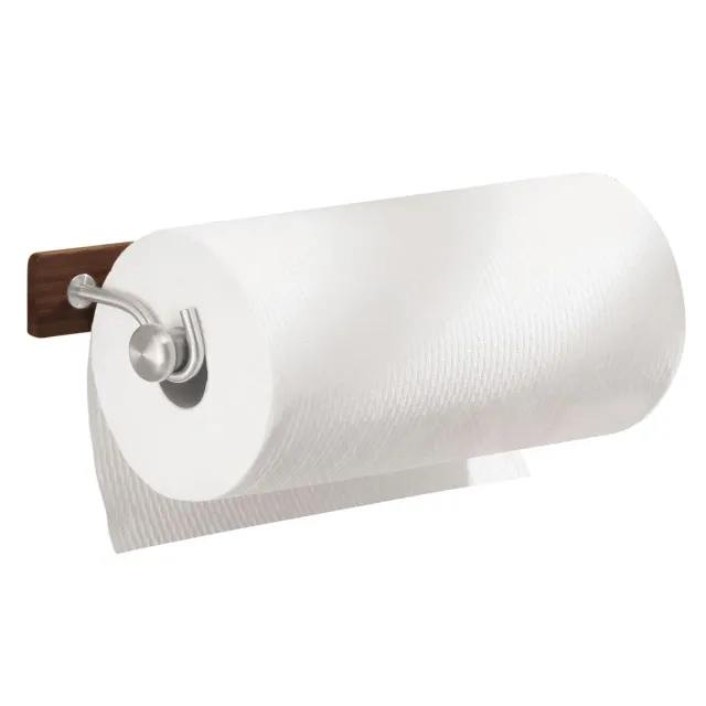 mDesign Küchenrollenhalter Wand Bambus espresso