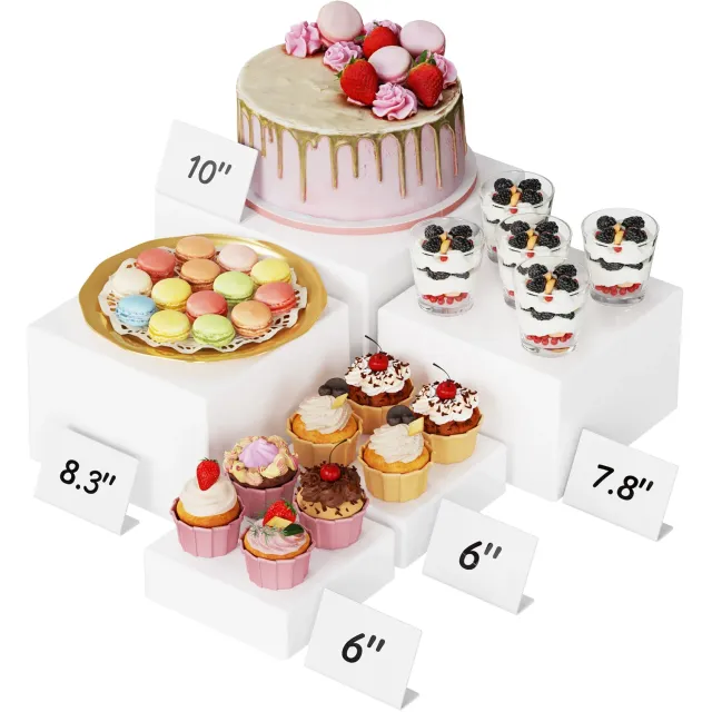 Lifewit Buffet Ständer Etagere 5er Set weiß für Kuchen
