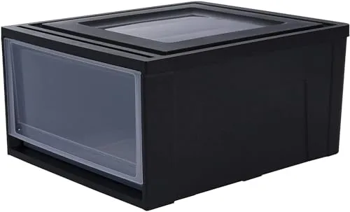 Iris Ohyama MS M Schubladenbox 30 L Schwarz