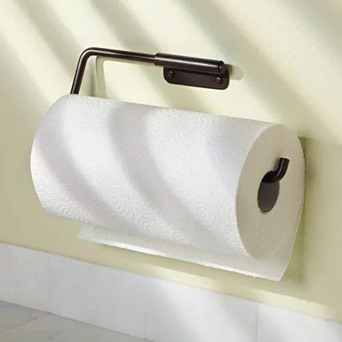 mDesign Küchenrollenhalter Stahl bronze Wand