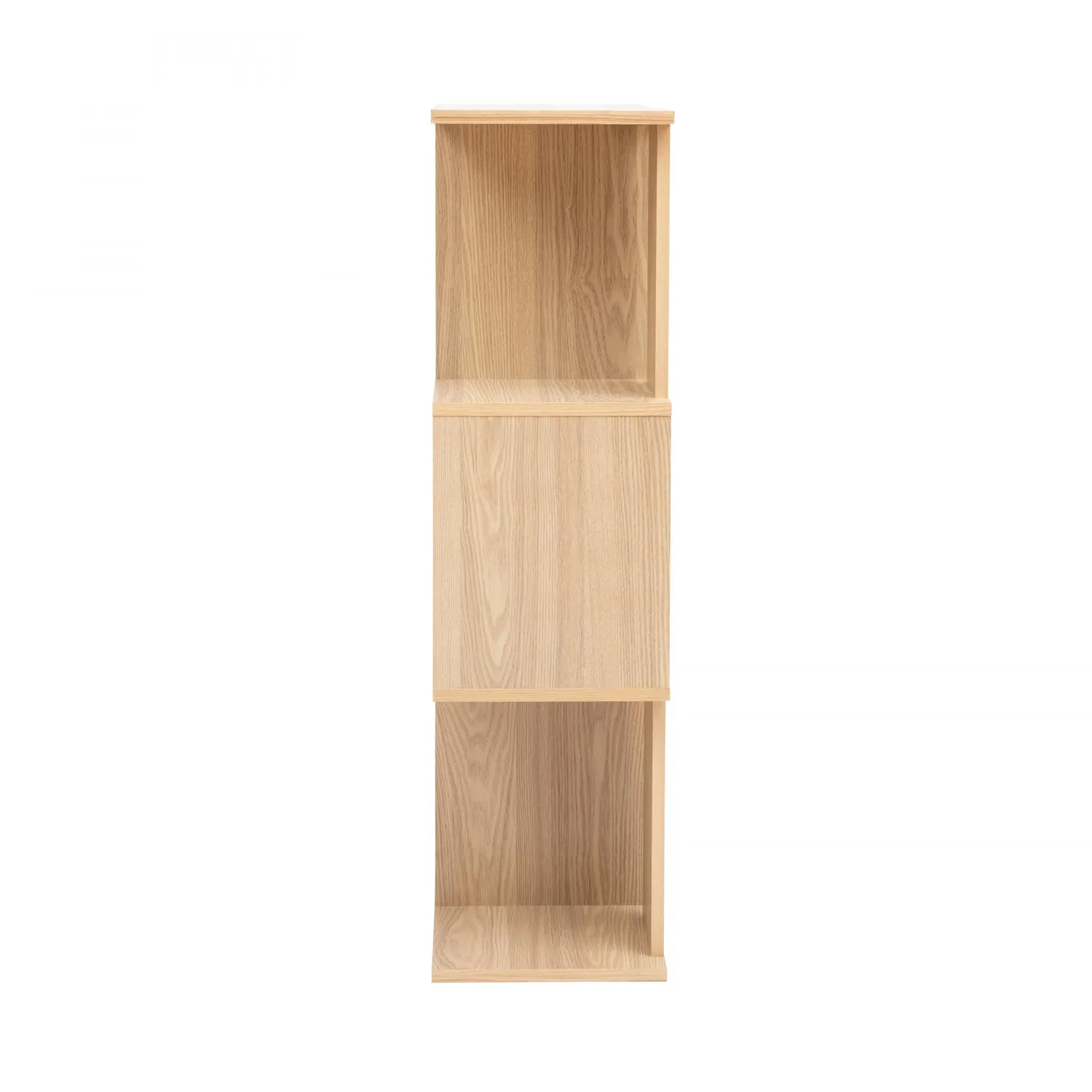 Iris Ohyama Display Shelf SRK-W3 Regal Hellbraun 3 Fächer S-Form