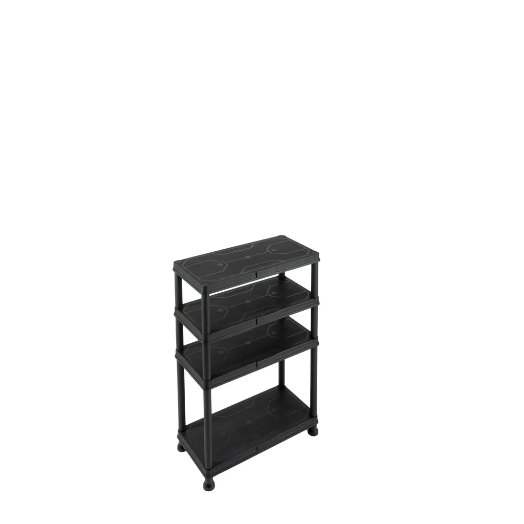 Kreher Q-Brick Kunststoffregal Set 1 mit 6 Boxen schwarz