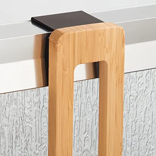 mDesign Duschablage zum Aufhängen Bambus Metall