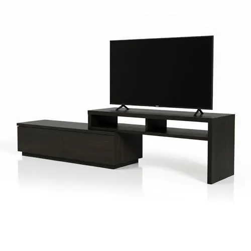Iris Ohyama TV-Bank SAB-100 erweiterbar Schwarze Eiche