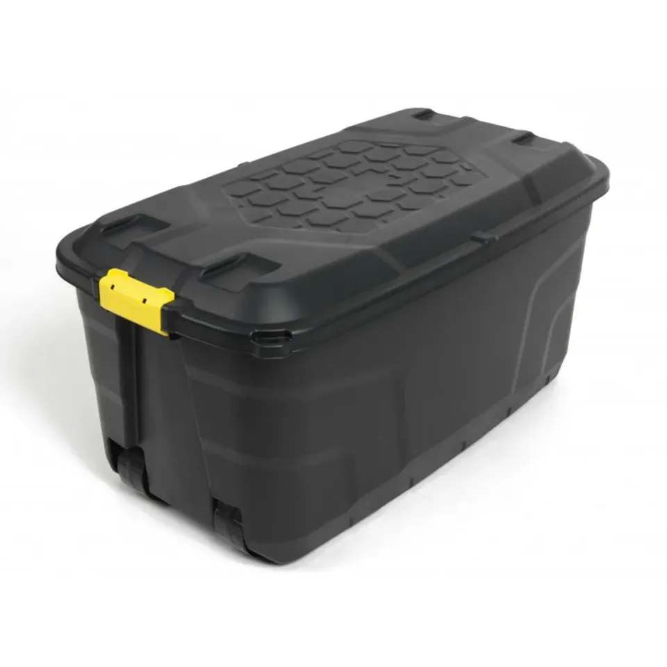 Kreher Rollbox Kissenbox 145 Liter schwarz mit Rollen