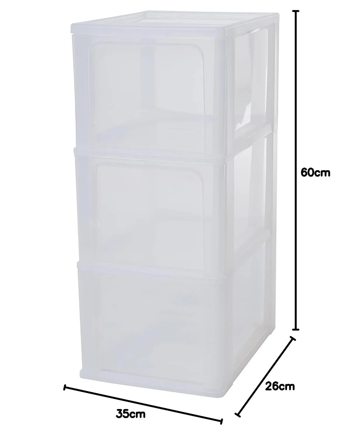 Iris Ohyama OCH-2300 Schubladenbox Mattweiß