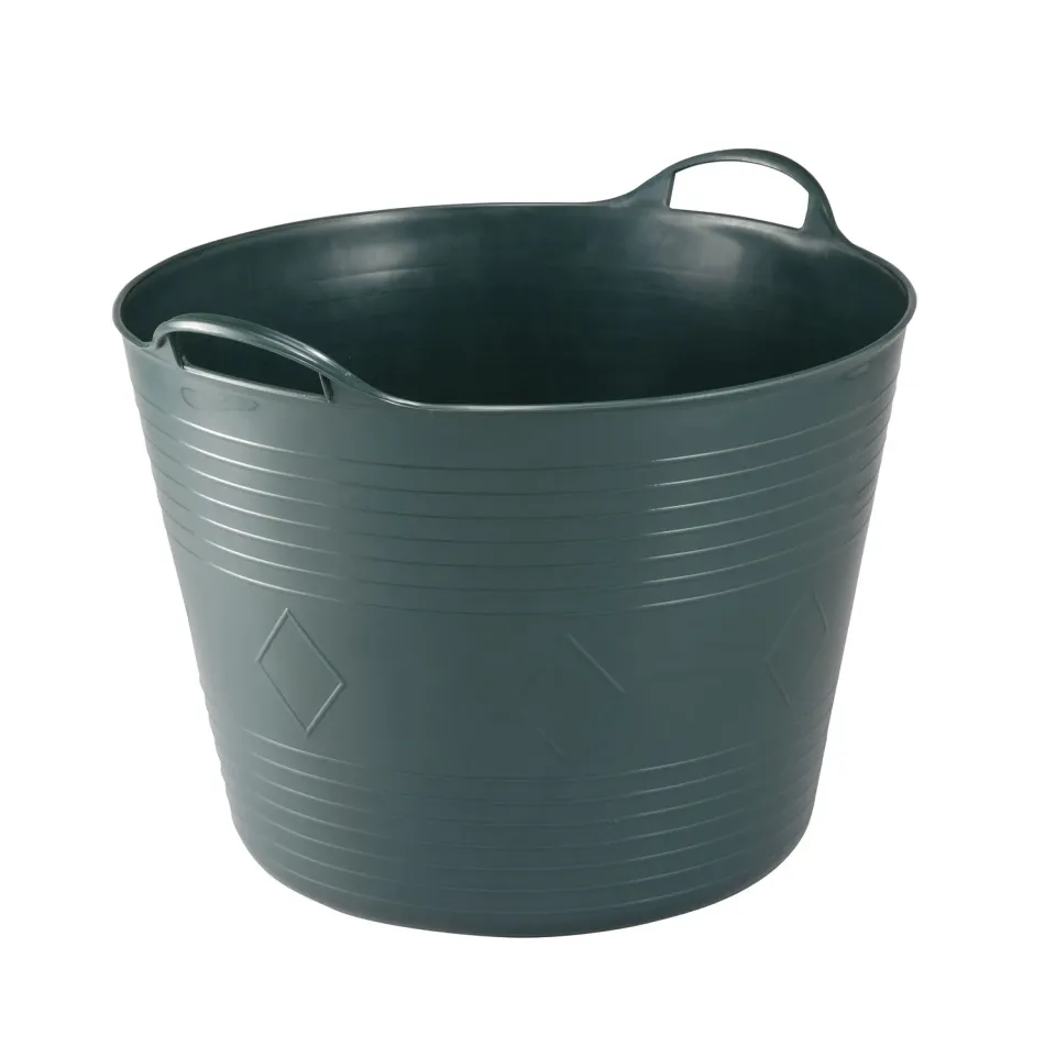Kreher Mehrzweckkorb 28 Liter Korb Grün-Grau flexibel