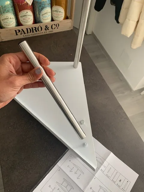 mDesign Eckregal Küche 2 Etagen Metall weiß matt 38cm