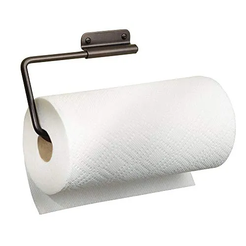 mDesign Küchenrollenhalter Stahl bronze Wand