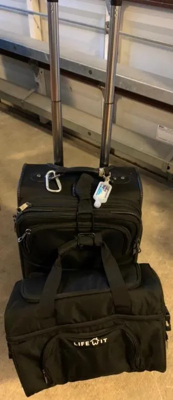 Lifewit Kühltasche 27 Dosen Grau isoliert auslaufsicher