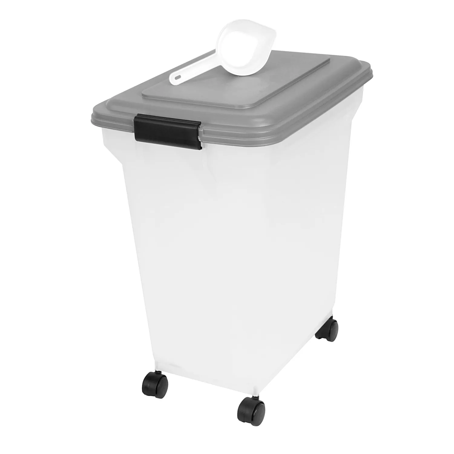 Iris Ohyama ATS-C Futterbox Weiß 45L+20L luftdicht mit Rollen