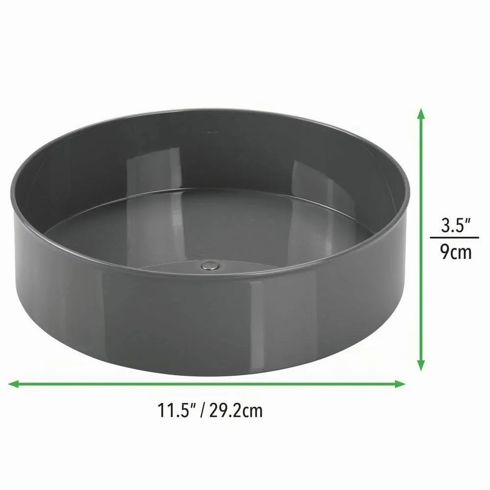 M Design Drehteller Kunststoff Dunkelgrau 29,2 cm drehbar