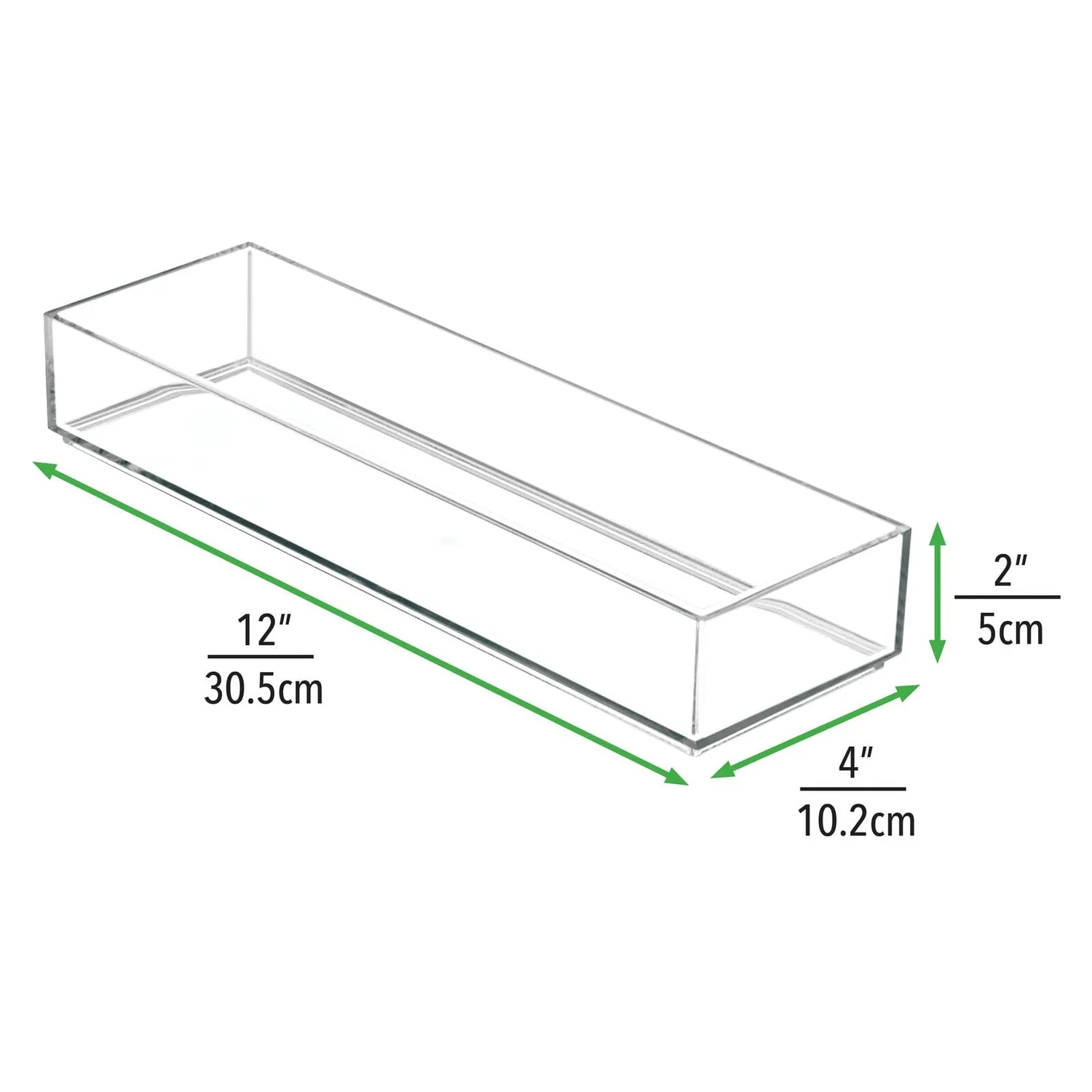 mDesign Kosmetik Organizer Aufbewahrungsbox 3er-Set durchsichtig stapelbar