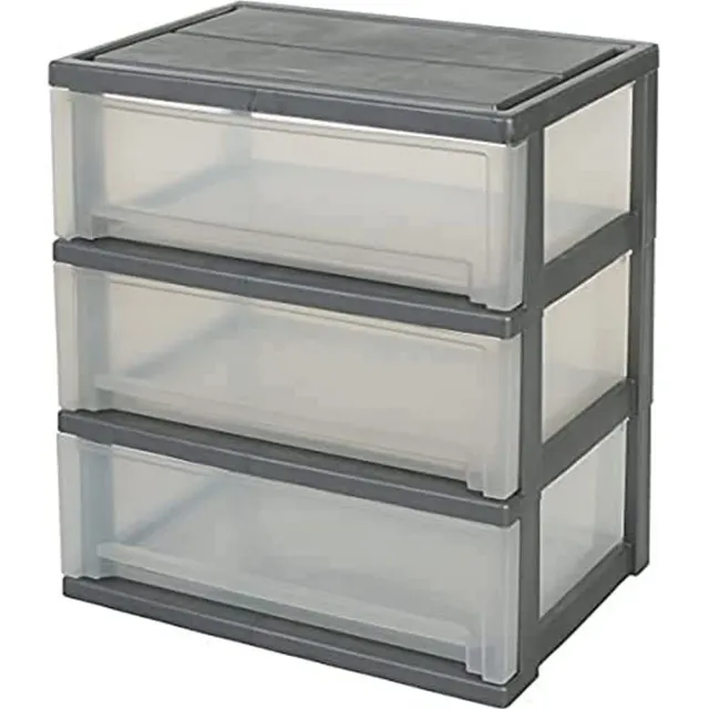 Iris Ohyama Smart Wide Chest SWC-503 Rollcontainer 3 Schubl