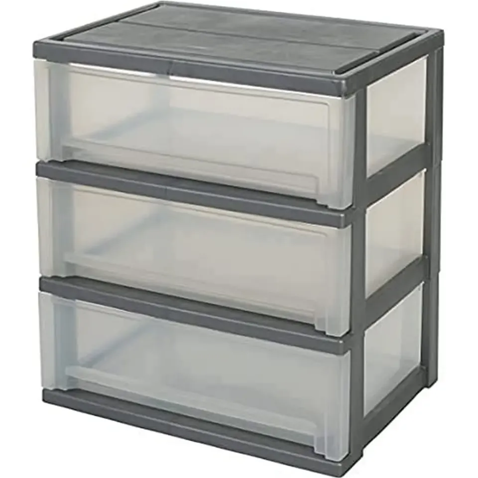Iris Ohyama Smart Wide Chest SWC-503 Rollcontainer 3 Schubl