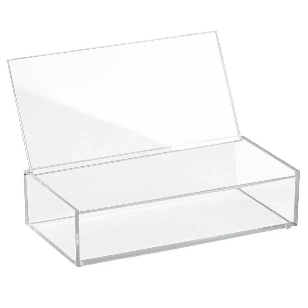 mDesign Kosmetik Organizer Box transparent Deckel