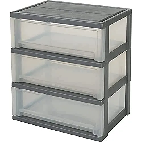 Iris Ohyama Smart Wide Chest SWC-503 Rollcontainer 3 Schubl