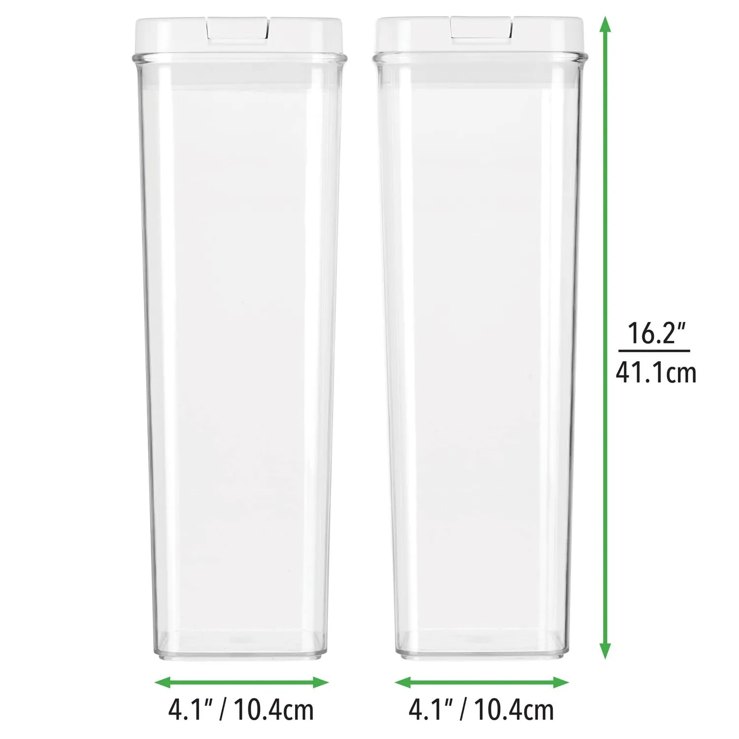 mDesign Frischhaltedosen 2er Set durchsichtig extragroß