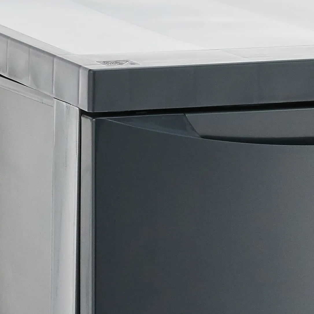 Iris Ohyama SCR-303 Rollcontainer 3 Schubladen Grau