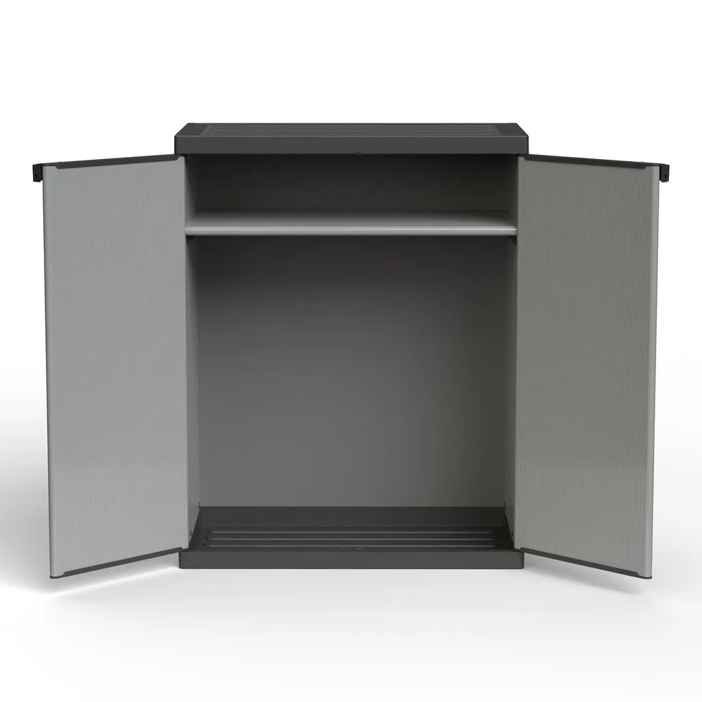 Kreher Armadio Kunststoffschrank mit 3 Recycling-Taschen Mülltrennung