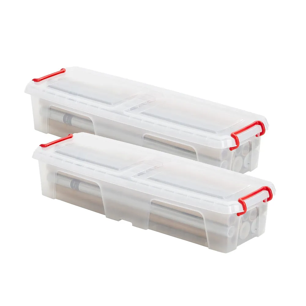 Kreher Geschenkpapierbox Aufbewahrungsbox 20 L mit Deckel
