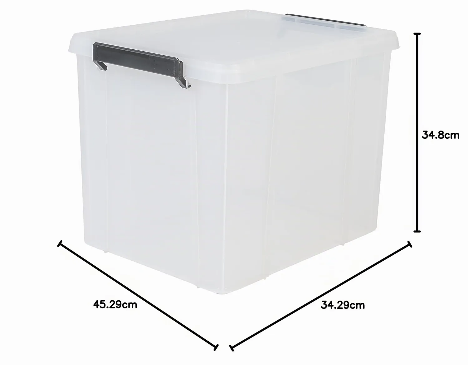 Iris Ohyama MBX-38 Aufbewahrungsbox 38L transparent stapelbar
