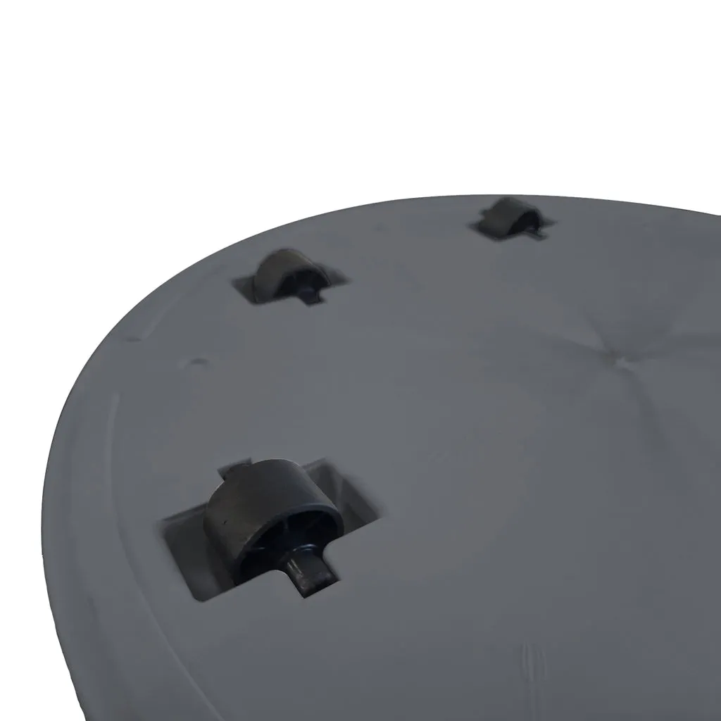 Kreher Like XL Pflanzkübel weiß Ø58 cm rollbar