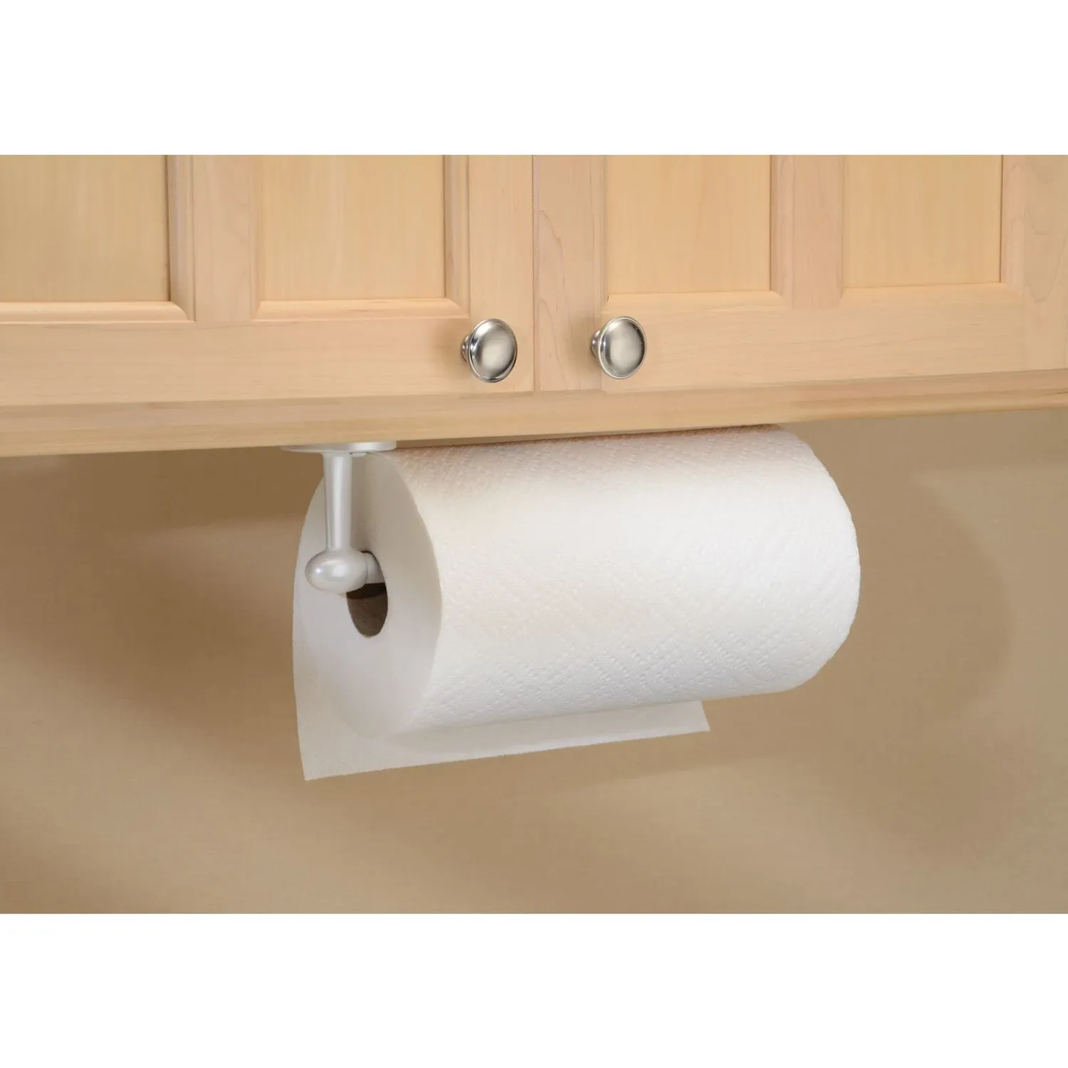 mDesign 2788MDKEU Küchenrollenhalter Wand weiß Edelstahl