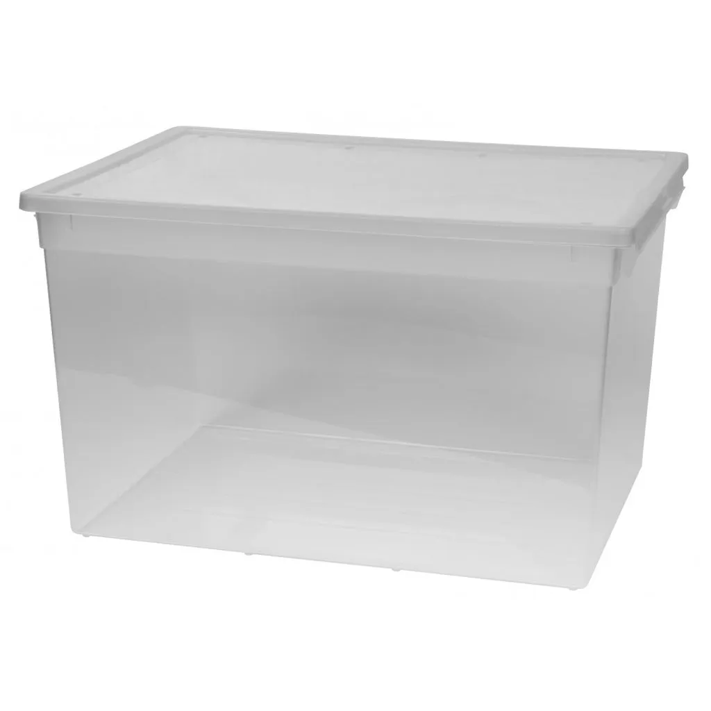 Kreher LightBox 52 XXL Kleiderbox 50 L transparent 2 Stück