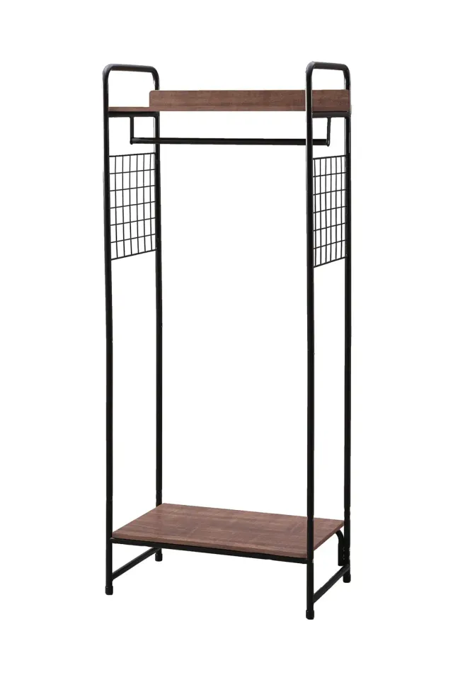 Iris Ohyama PI-B4 Garderobenständer Schwarz 4 Regale 40kg
