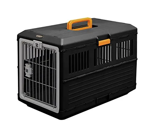 Iris Ohyama Pet Carry FC-670 Transportbox schwarz bis 20 kg faltbar