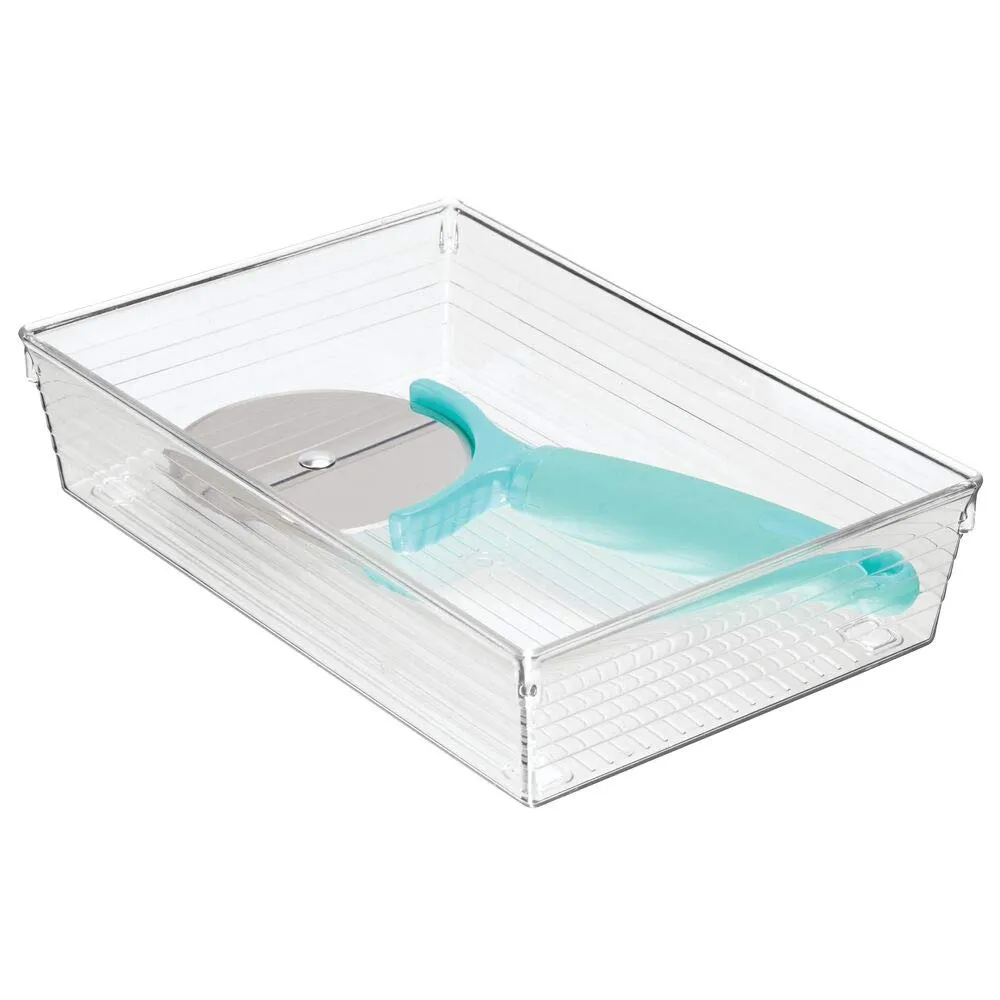 mDesign Schubladenkasten Besteckeinsatz transparent