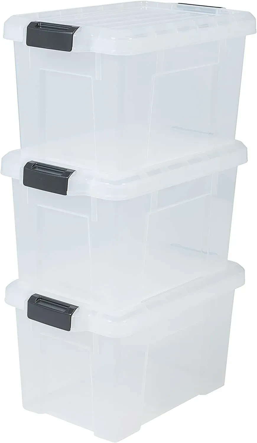 Iris Ohyama SK-210 Box 21L 3er-Set klar mit Deckel