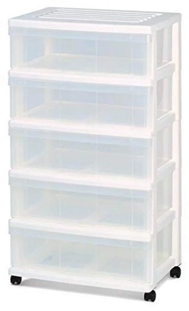 Iris Ohyama Smart Wide Chest SWC-503 Rollcontainer 3 Schubl