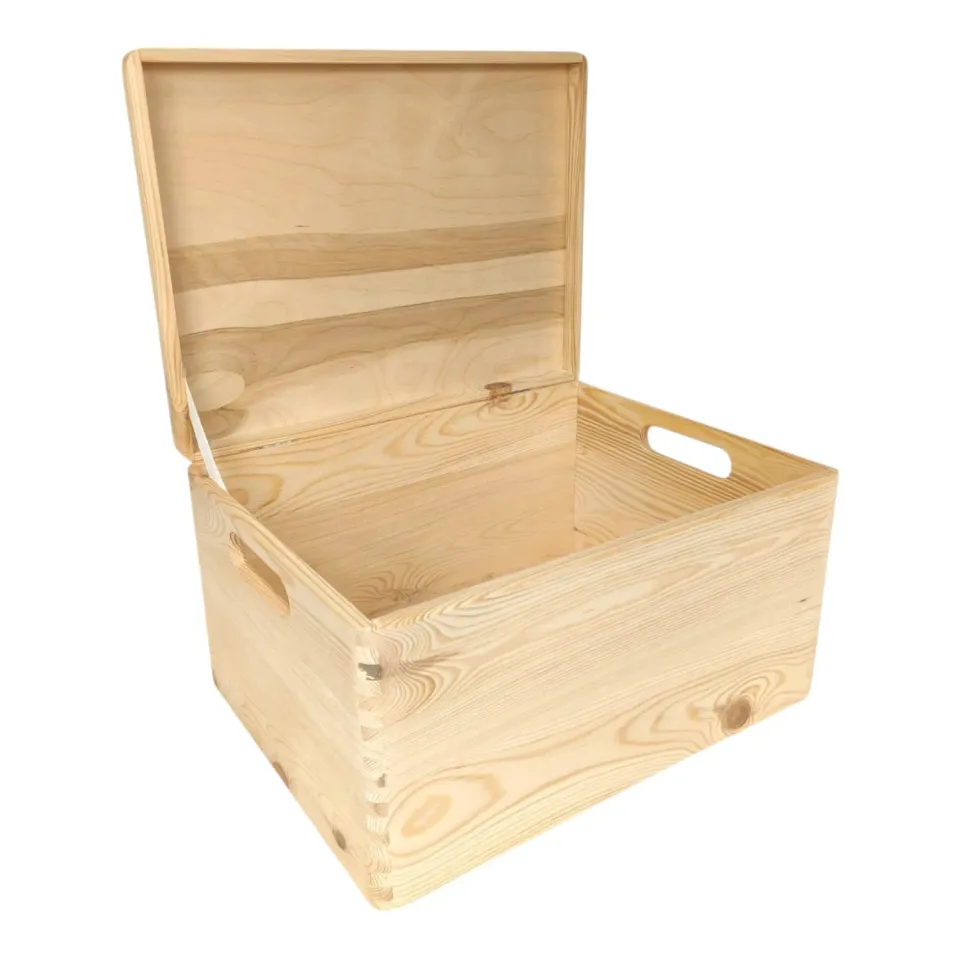 GoodFreshDecor Holzbox 40x30x23 cm mit Deckel Griff