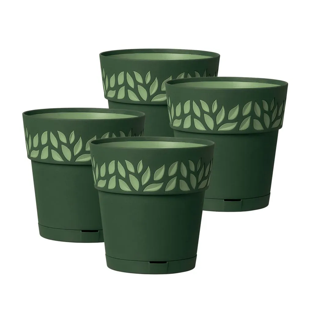 Kreher Cloe 20x20 cm Blumentopf 4er-Set Terrakotta matt