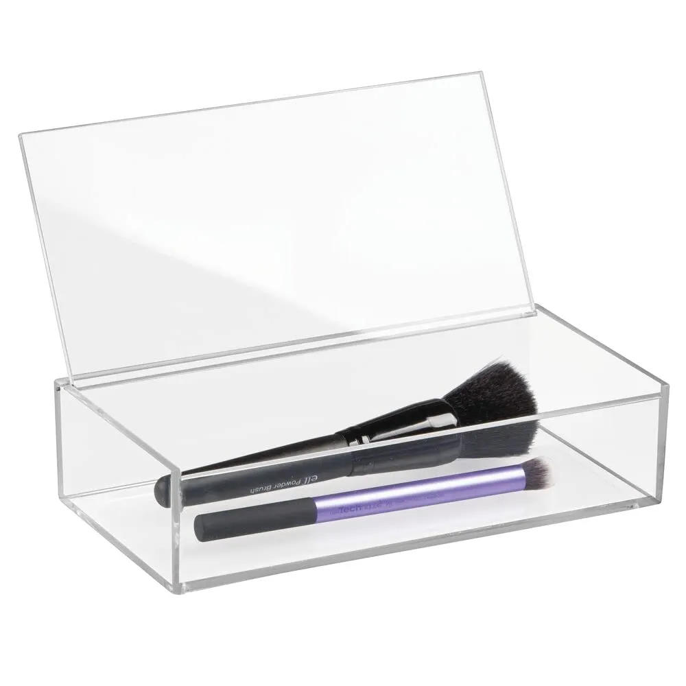 mDesign Kosmetik Organizer Box transparent Deckel