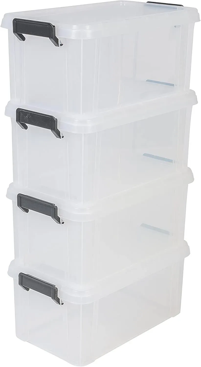 Iris Ohyama Multi Box MBX-6 Aufbewahrungsbox 4x6L transparent stapelbar