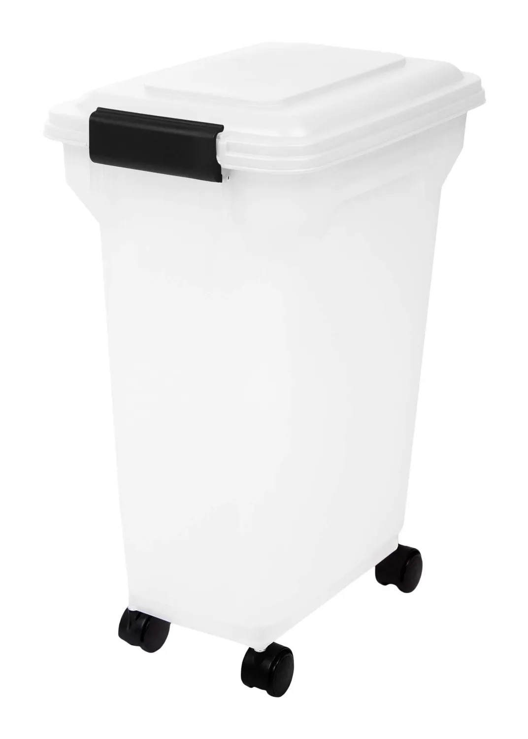 Iris Ohyama ATS-L Futterbox 45L schwarz mit Rollen