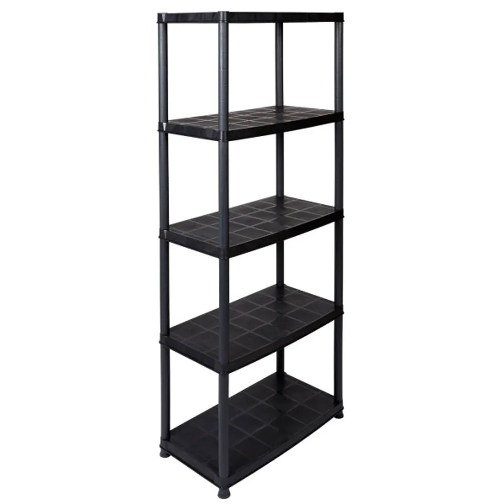 Kreher Platin Kunststoffregal 15 Zoll Set 2x teilbar Schwarz