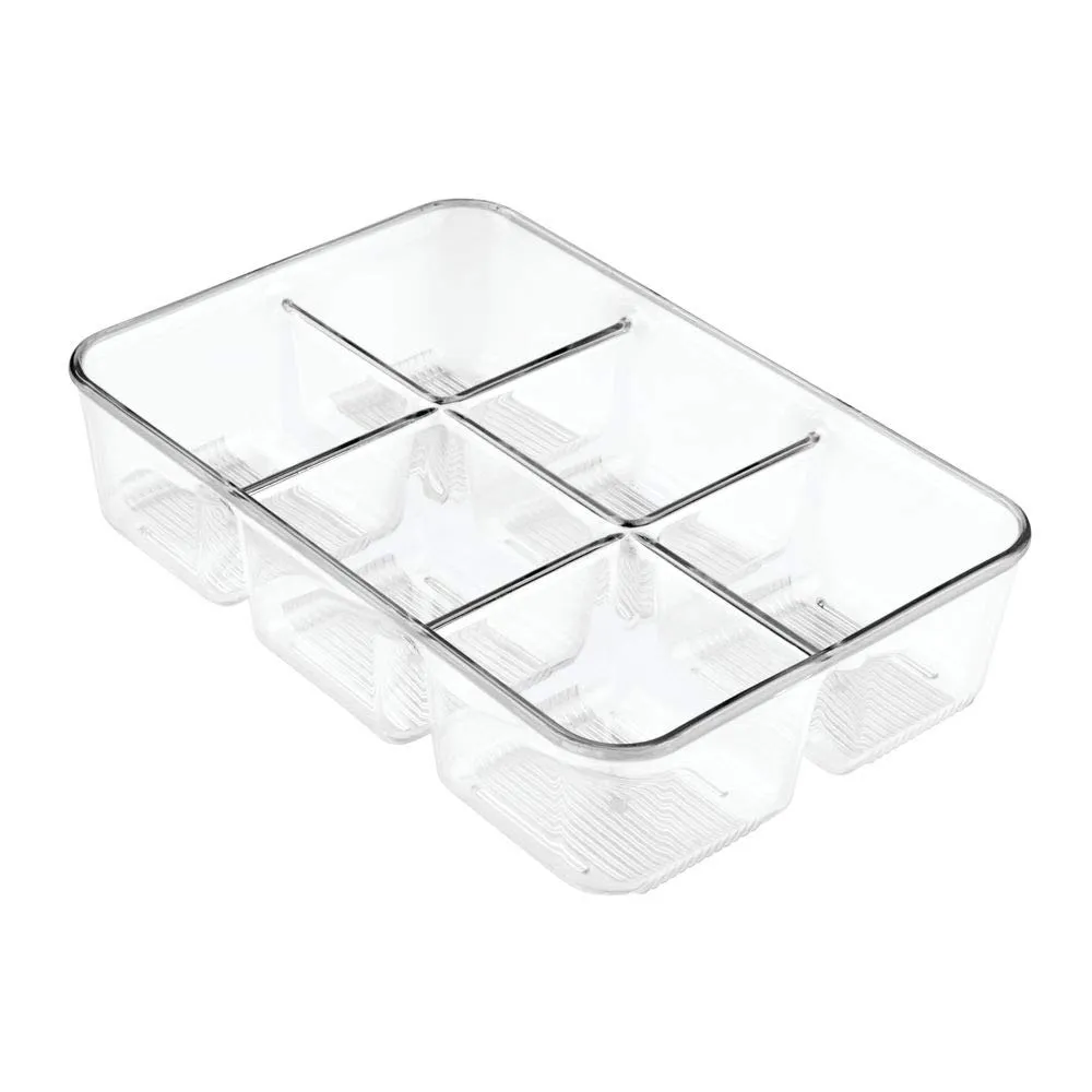 mDesign Teebox Aufbewahrungsbox transparent groß