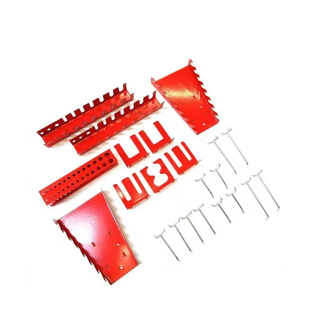 Kreher Hakensortiment 22tlg Lochwandhaken Metall Rot