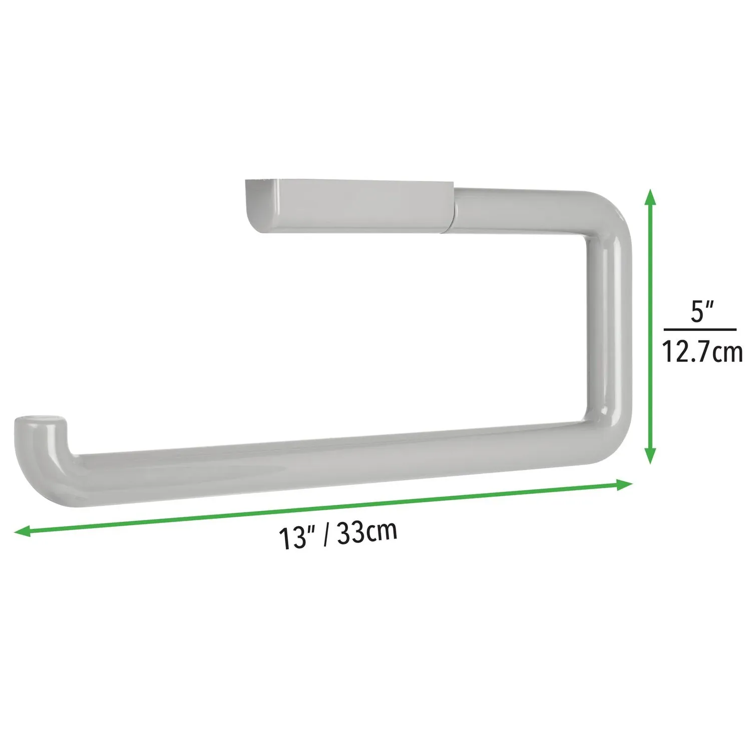 mDesign Küchenrollenhalter Papierrollenhalter hellgrau Wandmontage