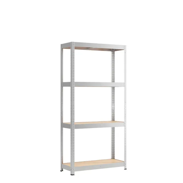 Kreher XL Metallregal 75x30x150 4 Böden MDF