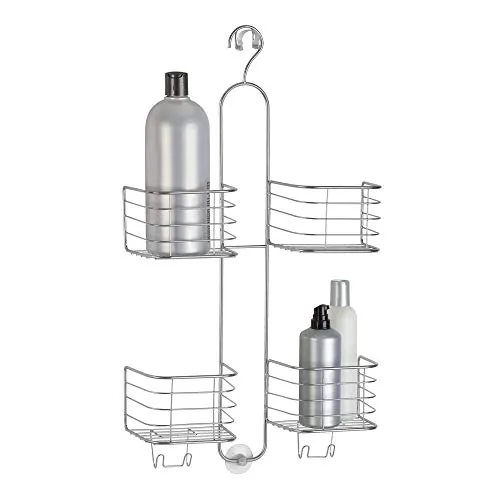mDesign Duschregal Duschablage silber 4 Körbe