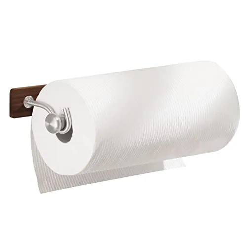 mDesign Küchenrollenhalter Wand Bambus espresso