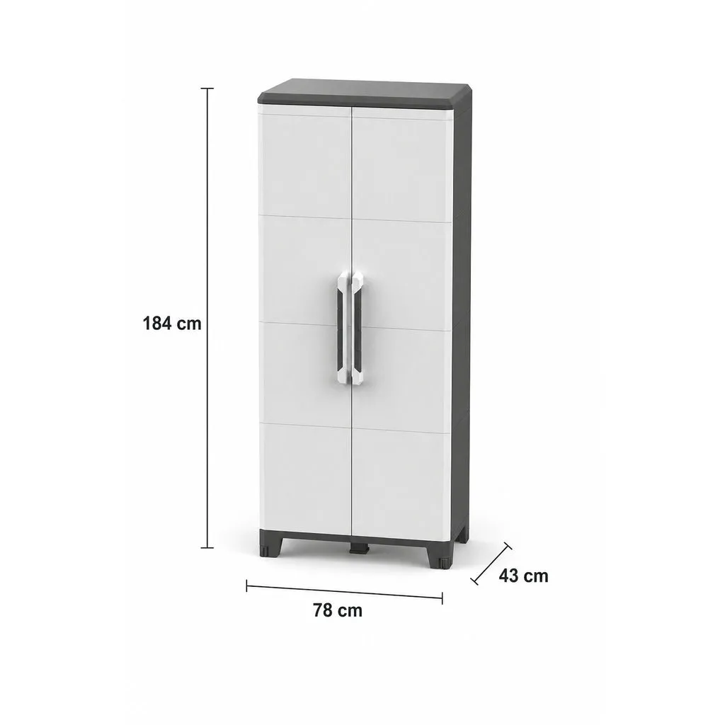 Kreher Transforming Kunststoffschrank XL IP43 schwarz grau
